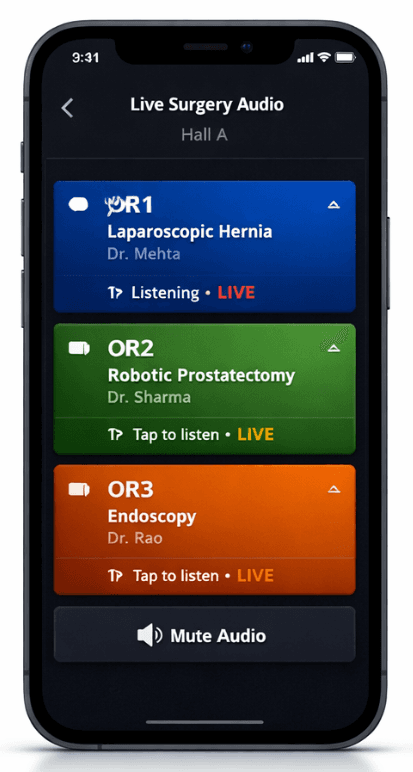 Procedure capture and review screen